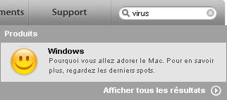 Apple - recherche virus