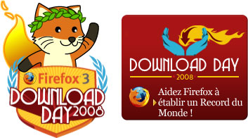 Firefox 3 : Download Day